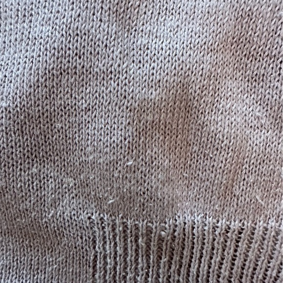 Eileen Fisher Fine Organic Linen Luna Crepe  Knit Short Cardigan L (z) - Picture 8 of 11